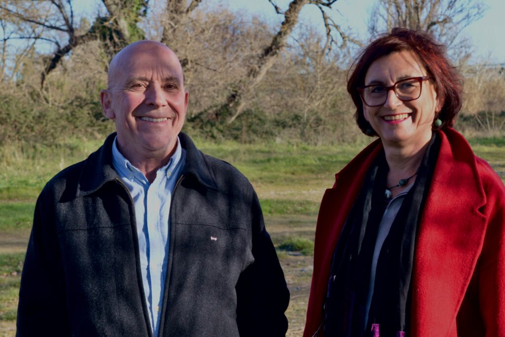 Brigitte PUJUGUET-GUIGUE et Bruno ODEYER, candidats tête de liste "Continuons Ensemble pour St-Just"